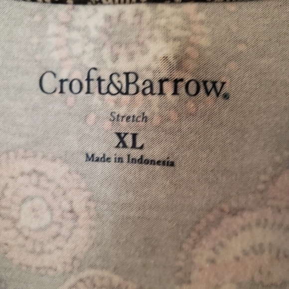 Vintage Croft & Barrow Brown Paisley‎ Print V Neckline Knit Dress size XL - Picture 5 of 10